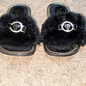 Guess Fuzzy Slipper